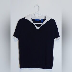 Karen Scott Sport Collared Business Blouse